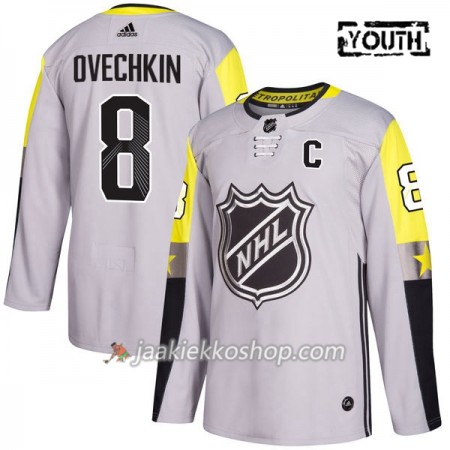 Lapsille NHL Washington Capitals Pelipaita Alexander Ovechkin 8 2018 NHL All-Star Metro Division Adidas Harmaa Authentic Lapsille NHL Washington Capitals Pelipaita Alexander Ovechkin 8 2018 NHL All-Star Metro Division Adidas Harmaa Authentic